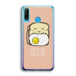 CaseCompany Sleep All Day: Huawei P30 Lite Transparant Hoesje