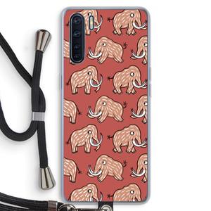 CaseCompany Mammoet: Oppo A91 Transparant Hoesje met koord