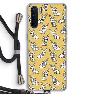 CaseCompany Haas: Oppo A91 Transparant Hoesje met koord