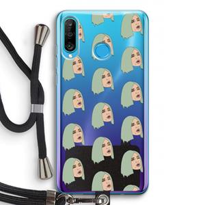 CaseCompany King Kylie: Huawei P30 Lite Transparant Hoesje met koord