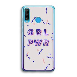 CaseCompany GRL PWR: Huawei P30 Lite Transparant Hoesje