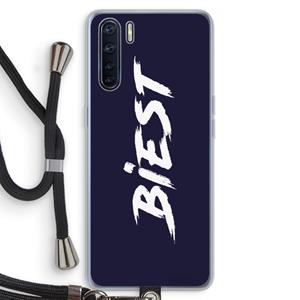 CaseCompany Biest: Oppo A91 Transparant Hoesje met koord