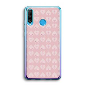 CaseCompany Ass 'n Titties: Huawei P30 Lite Transparant Hoesje