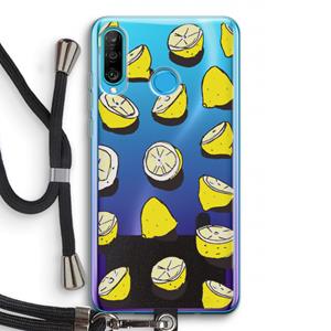 CaseCompany When Life Gives You Lemons...: Huawei P30 Lite Transparant Hoesje met koord