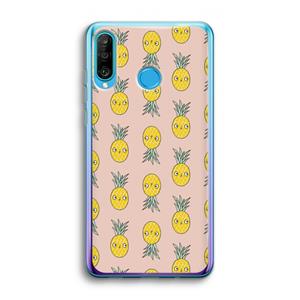 CaseCompany Ananas: Huawei P30 Lite Transparant Hoesje