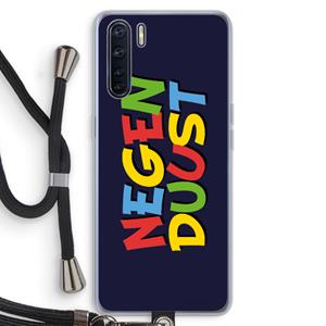 CaseCompany 90's One: Oppo A91 Transparant Hoesje met koord