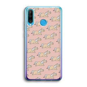 CaseCompany Ponys: Huawei P30 Lite Transparant Hoesje