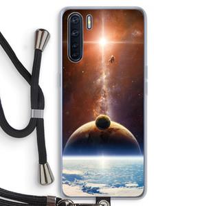 CaseCompany Omicron 2019: Oppo A91 Transparant Hoesje met koord