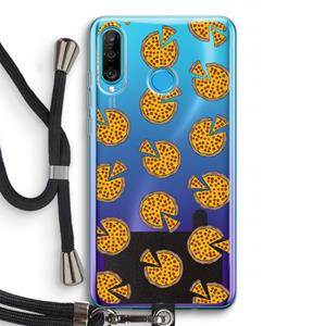 CaseCompany You Had Me At Pizza: Huawei P30 Lite Transparant Hoesje met koord