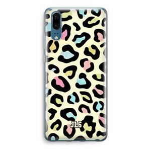 CaseCompany Leopard pattern: Huawei P20 Transparant Hoesje