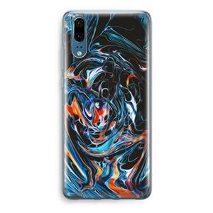 CaseCompany Black Unicorn: Huawei P20 Transparant Hoesje