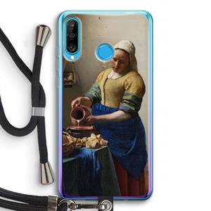 CaseCompany The Milkmaid: Huawei P30 Lite Transparant Hoesje met koord