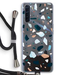 CaseCompany Terrazzo N°13: Oppo A91 Transparant Hoesje met koord