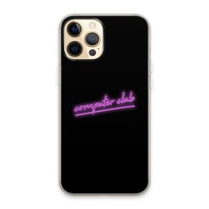 CaseCompany Vice Black: iPhone 13 Pro Max Transparant Hoesje