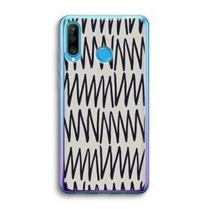 CaseCompany Marrakech Zigzag: Huawei P30 Lite Transparant Hoesje