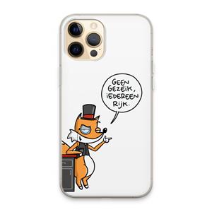 CaseCompany Geen Gezeik: iPhone 13 Pro Max Transparant Hoesje