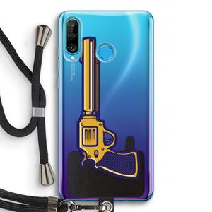 CaseCompany Pew Pew Pew: Huawei P30 Lite Transparant Hoesje met koord