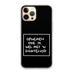 CaseCompany Schotelvod: iPhone 13 Pro Max Transparant Hoesje