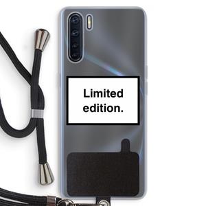 CaseCompany Limited edition: Oppo A91 Transparant Hoesje met koord