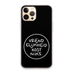 CaseCompany Vriendelijkheid: iPhone 13 Pro Max Transparant Hoesje