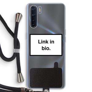 CaseCompany Link in bio: Oppo A91 Transparant Hoesje met koord