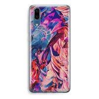 CaseCompany Pink Orchard: Huawei P20 Transparant Hoesje