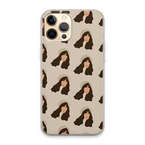 CaseCompany Bonjour mon amour: iPhone 13 Pro Max Transparant Hoesje