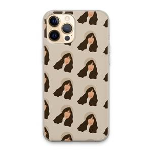 CaseCompany Bonjour mon amour: iPhone 13 Pro Max Transparant Hoesje