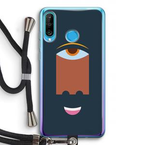 CaseCompany Mono M: Huawei P30 Lite Transparant Hoesje met koord