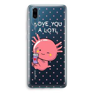 CaseCompany Love You A Lotl: Huawei P20 Transparant Hoesje