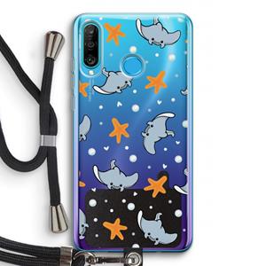 CaseCompany Manta: Huawei P30 Lite Transparant Hoesje met koord