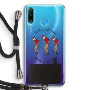 CaseCompany Jingle Ladies: Huawei P30 Lite Transparant Hoesje met koord