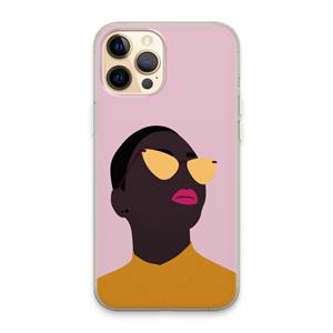 CaseCompany Yellow glasses: iPhone 13 Pro Max Transparant Hoesje