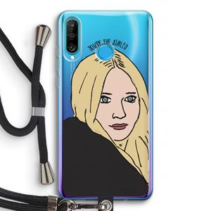 CaseCompany Ashley: Huawei P30 Lite Transparant Hoesje met koord