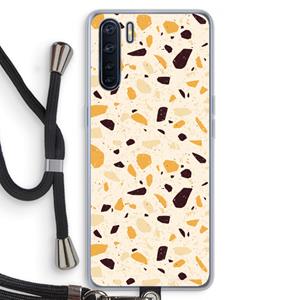 CaseCompany Terrazzo N°13: Oppo A91 Transparant Hoesje met koord