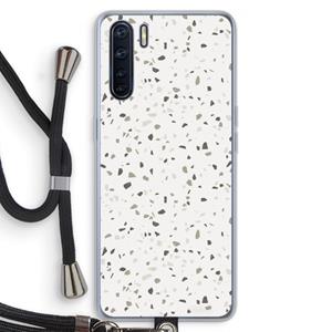 CaseCompany Terrazzo N°14: Oppo A91 Transparant Hoesje met koord