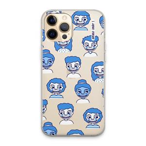 CaseCompany Gezichtjes: iPhone 13 Pro Max Transparant Hoesje