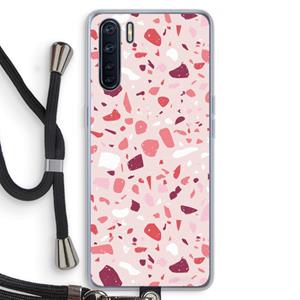 CaseCompany Terrazzo N°15: Oppo A91 Transparant Hoesje met koord