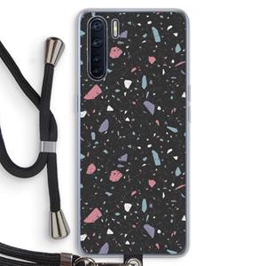 CaseCompany Terrazzo N°16: Oppo A91 Transparant Hoesje met koord