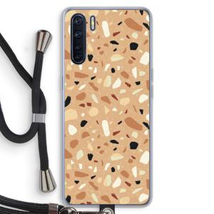 CaseCompany Terrazzo N°17: Oppo A91 Transparant Hoesje met koord