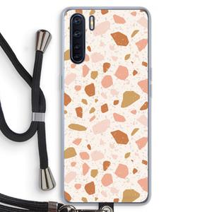 CaseCompany Terrazzo N°18: Oppo A91 Transparant Hoesje met koord