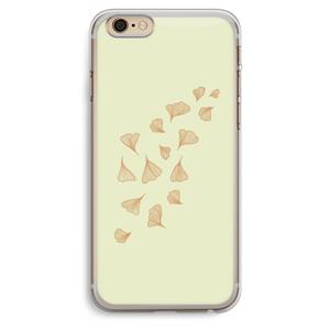 CaseCompany Falling Leaves: iPhone 6 Plus / 6S Plus Transparant Hoesje