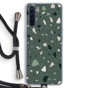 CaseCompany Terrazzo N°19: Oppo A91 Transparant Hoesje met koord