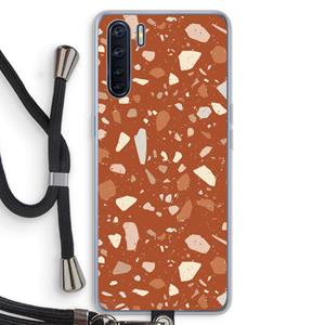 CaseCompany Terrazzo N°22: Oppo A91 Transparant Hoesje met koord