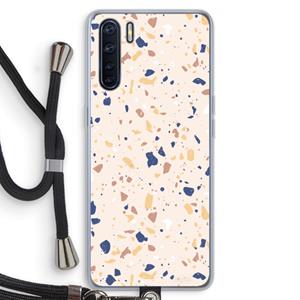 CaseCompany Terrazzo N°23: Oppo A91 Transparant Hoesje met koord
