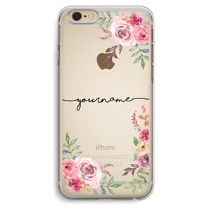 CaseCompany Rozen: iPhone 6 Plus / 6S Plus Transparant Hoesje