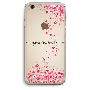 CaseCompany Hartjes en kusjes: iPhone 6 Plus / 6S Plus Transparant Hoesje