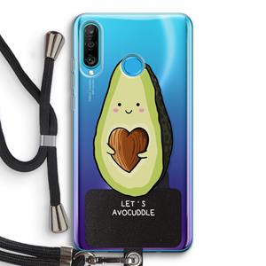 CaseCompany Avocuddle: Huawei P30 Lite Transparant Hoesje met koord