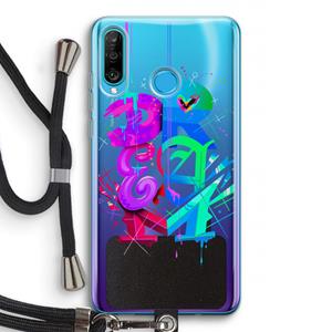 CaseCompany Dream: Huawei P30 Lite Transparant Hoesje met koord