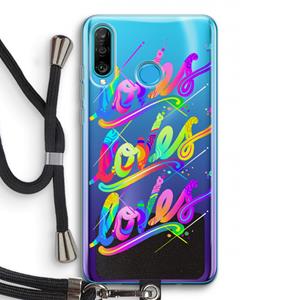 CaseCompany Loves: Huawei P30 Lite Transparant Hoesje met koord